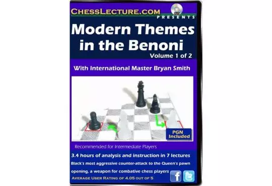 Modern Themes in the Benoni - 2 DVDs - Chess Lecture - Volume 66 