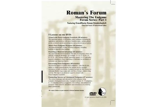 E-DVD ROMAN'S LAB - VOLUME 30 - Mastering The Endgame Forum Series - PART 2