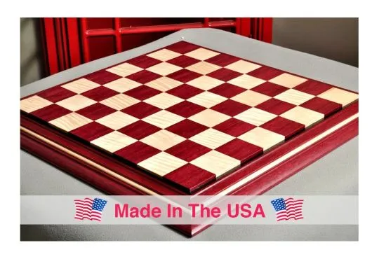 Signature Contemporary II Chess Board - Purpleheart / Curly Maple - 2.5" Squares