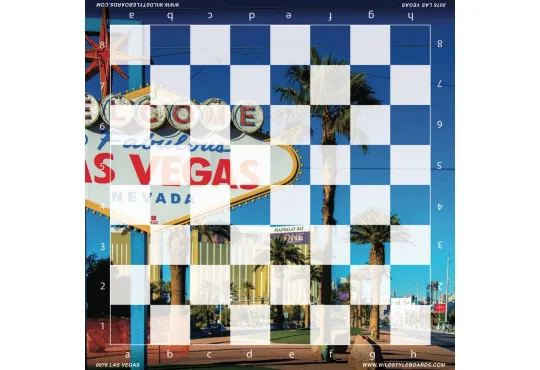 Las Vegas - Full Color Vinyl Chess Board