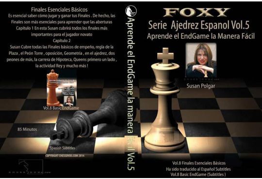 CHESSDVDS.COM IN SPANISH - WINNING CHESS THE EASY WAY - #8 - Essential Basic Endgames - VOL. 5