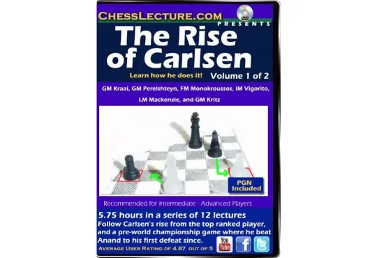 The Rise of Carlsen - 2 DVDs - Chess Lecture - Volume 100