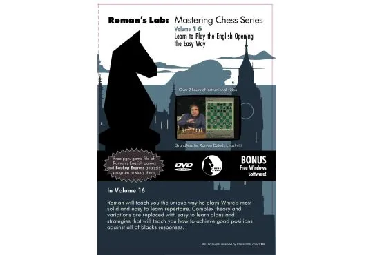 E-DVD ROMAN'S LAB - VOLUME 16 - Learn To Play The English Opening The Easy Way