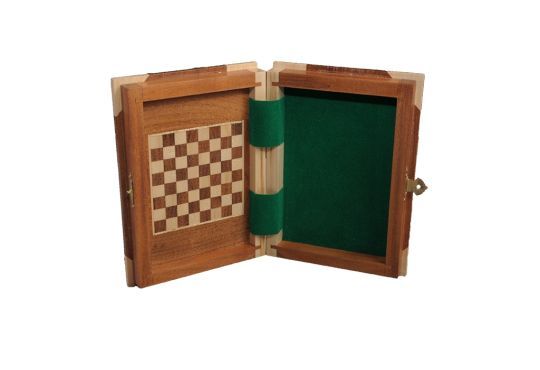 BOOK WOODEN MAGNETIC Travel Chess Set - SMALL