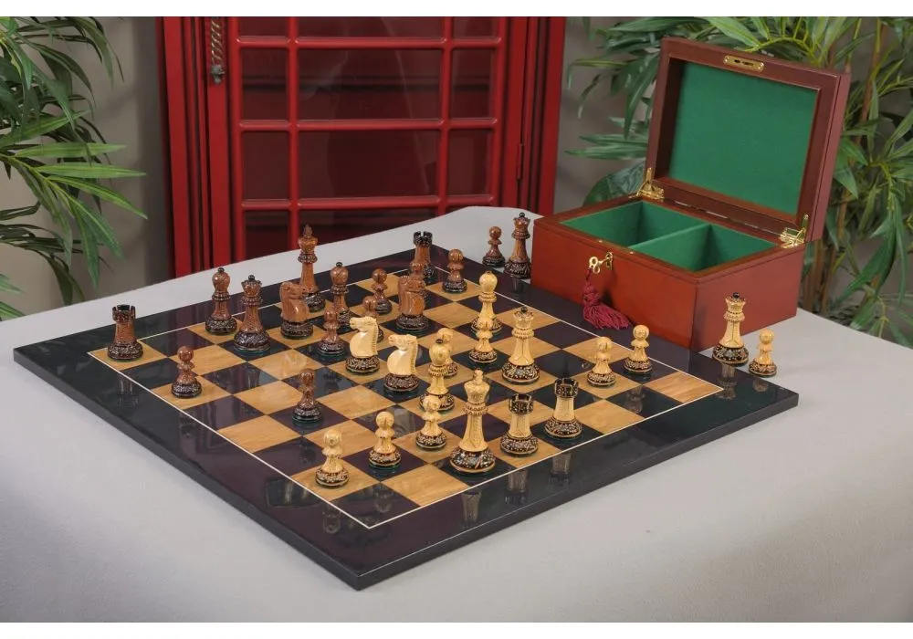 Buy Grandmaster Staunton Chess Pieces Set in 3.75 King