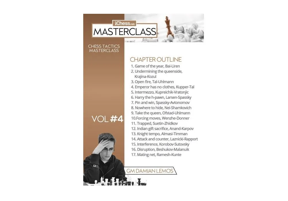 MASTERCLASS - Damian Lemos' Tactics Chess Masterclass – GM Damian Lemos -  Over 9 hours of Content! - Volume 4