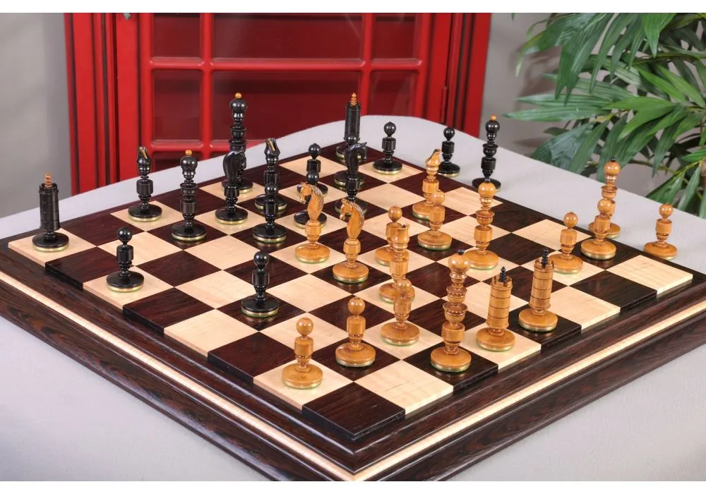 The Biedermeier Pre-Staunton Vintage Series Luxury Chess Pieces