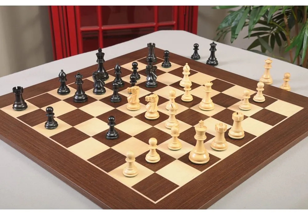 WE Games Luxury English Style Chess Set - Weighted Pieces & Walnut