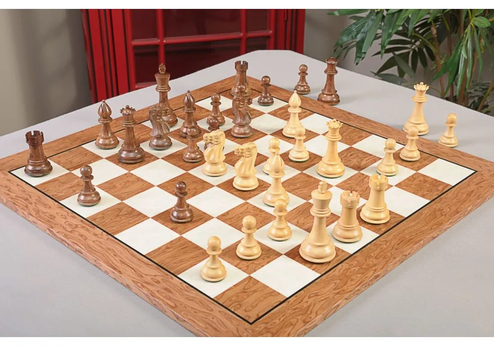 Queen's Gambit Series Final Game Chess Set with Ebonized & Boxwood