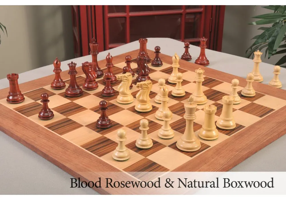 Capablanca Burmese Rosewood Edition Wooden Tournament Chess Board