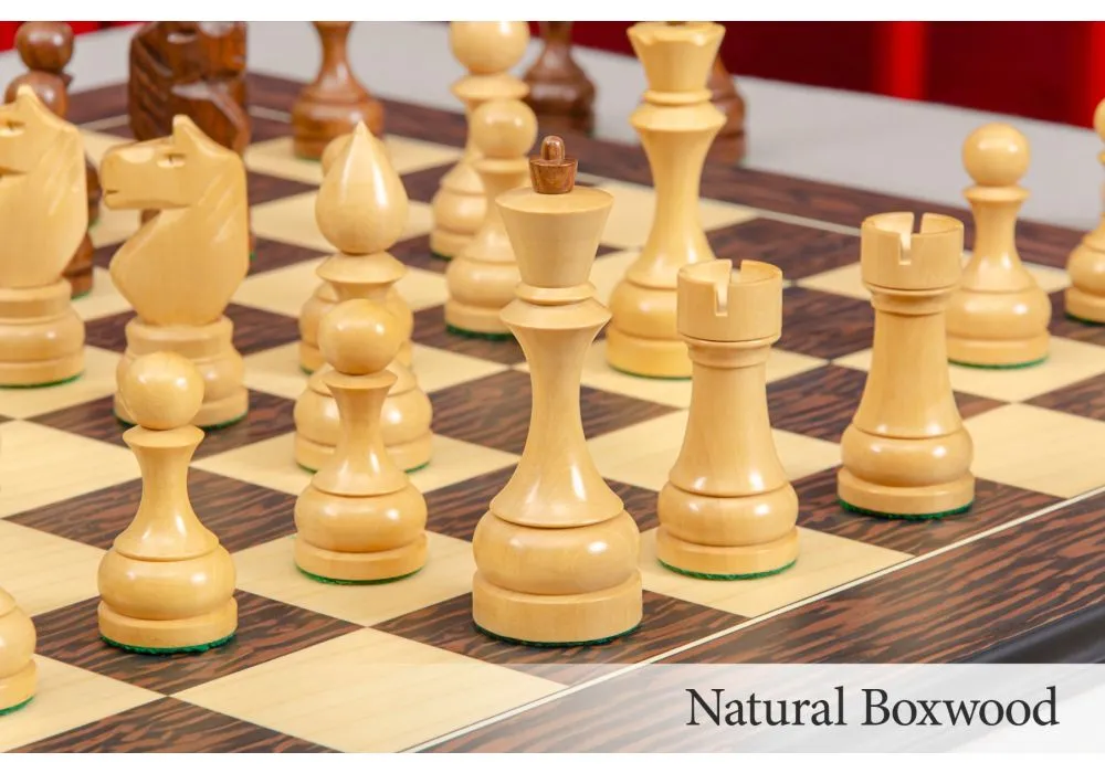 The House of Staunton Folding Mahogany and Maple Wooden Chess Board - 2.25  with Notation & Logo