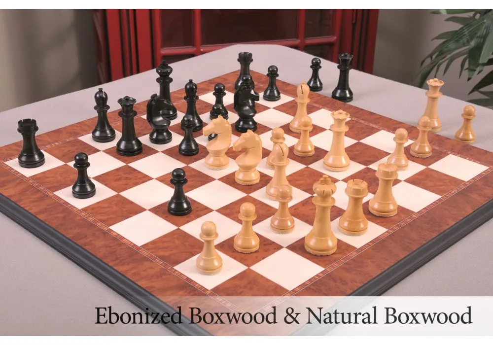 WE Games Luxury English Style Chess Set - Weighted Pieces & Walnut