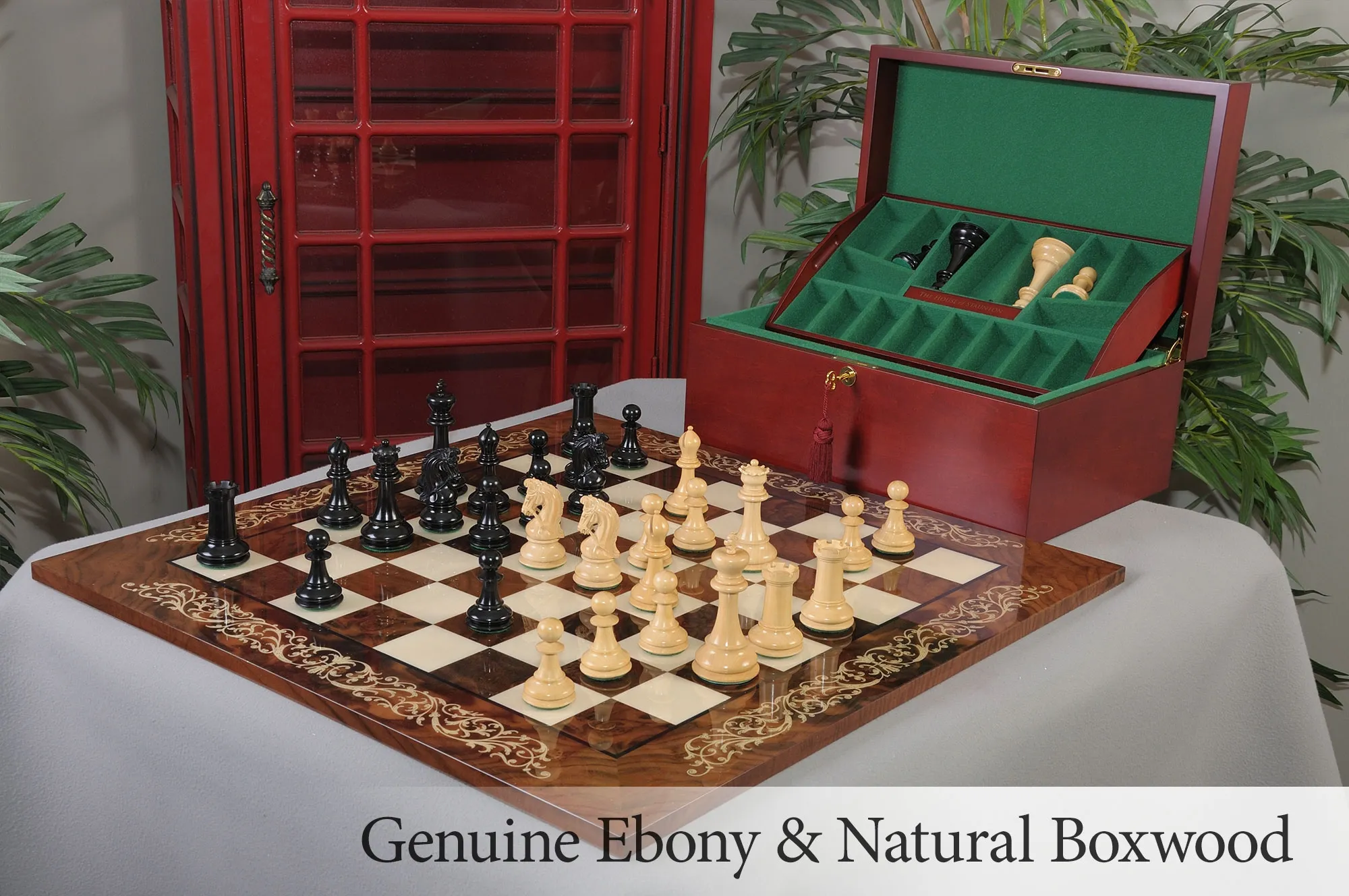 The Capablanca Chess Burmese Rosewood Edition - Reykjavik II Series Chess  Set, Board and Box Combination