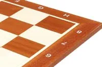 21.6” Mahogany wooden chess board with coordinates