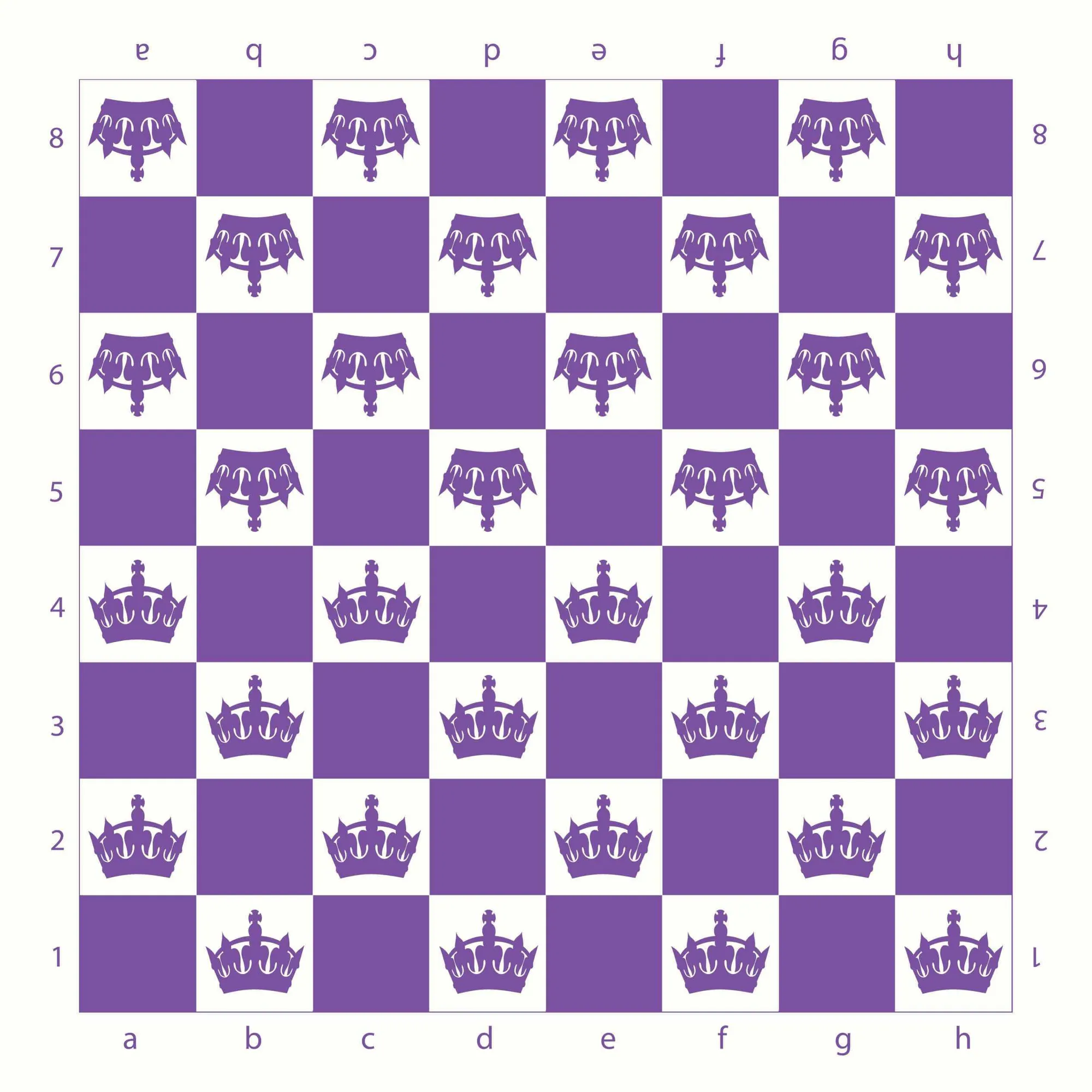 Custom Silk Screened Vinyl Chess Boards