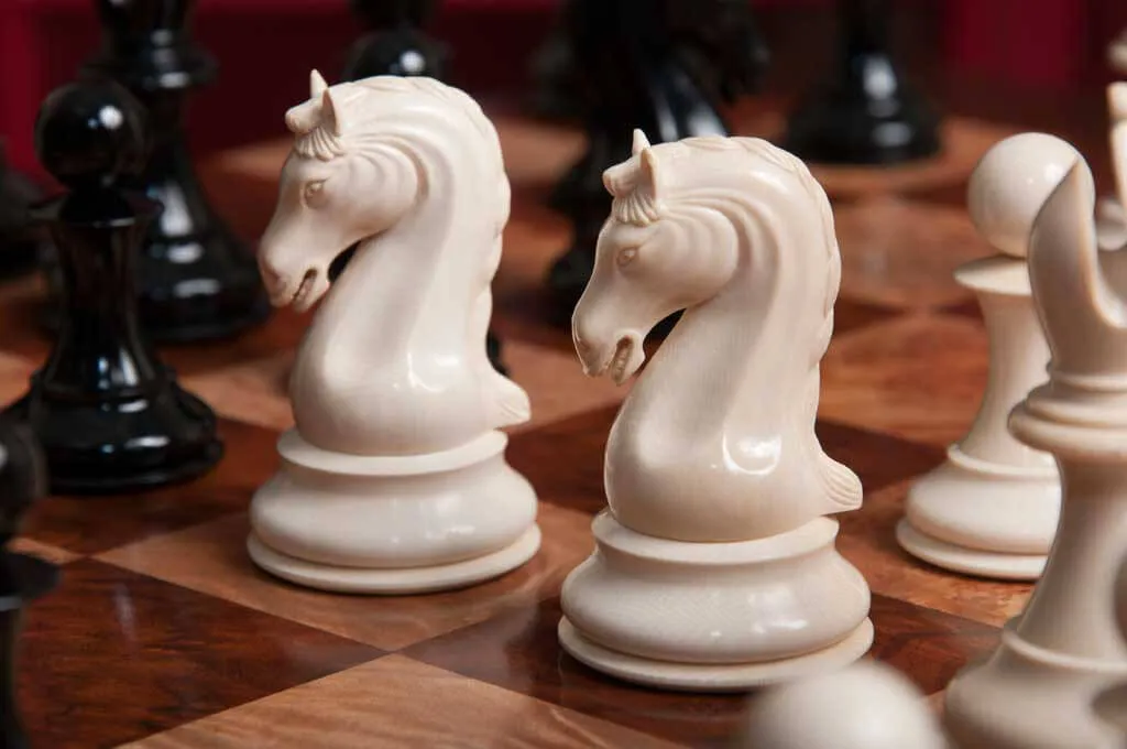 The Mammoth Ivory Collector Series Luxury Chess Set